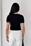 Women's Lace Detailed Blouse – Double-Breasted Collar Tie-Up Top - 6