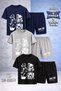 Children's Dare to Start White Custom Printed Crew Neck 3-Piece T-Shirt - Shorts Set