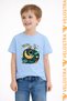 Boy's Astronaut Printed Oversize Comfortable Daily Use Combed Cotton T-Shirt