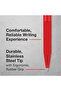 BP-1 RT-M-RD Medium Retractable Red Ball Pen, 0.7mm, Red, Box of 12 - 6