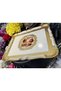 Esterhomedecor Original Italian Rosewood Tray Large Size for 8 People - 6