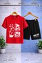 Children's Dare to Start White Custom Printed Crew Neck 3-Piece T-Shirt - Shorts Set - 4