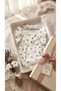 Cherry Patterned Bow Detailed 100% Cotton Muslin Baby Girl Jumpsuit White - 3