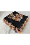غطاء رأس يمني مطرز يدويًا/تطريز بالإبرة/عمل يدوي من قماش التول/غطاء رأس - 2