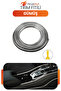 Trim Fitili Silver Car Interior Decorative Strip Decoration between Door and Glove Box