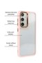 Samsung Galaxy S24 Case Transparent Hard Silicone Cover with Colored Edges and Camera Detail - 2