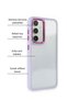 Samsung Galaxy S24 Case Transparent Hard Silicone Cover with Colored Edges and Camera Detail - 2