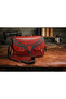 Real Leather Adjustable Shoulder Bag Tablet Eyelet Hand-Stitched