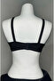 Women's C Cup Lace Detailed Gathering Black Bra - 2