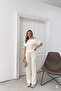 Women's Modal Fabric Casual Off-Shoulder Short Sleeve Blouse and Pants Two-Piece Set 0087 - 4