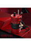 Snake Skin Textured Steel Thermos - Luxury Design Askılo and Luck Themed Coffee Mug
