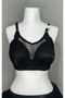 Women's C Cup Lace Detailed Gathering Black Bra