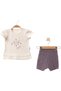 Baby Girl Floral Short Sleeve Shorts 2-Piece Baby Set 100% Cotton - 3