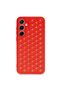 Samsung Galaxy A25 5g Case Honeycomb Silicone Cover - Red