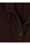 Lcw Everyday Brown Textured Soft Touch Shirt Dress - 6