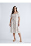 Nevavm Square Neck Floral Slit Dress with a Difference - 2