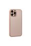 Iphone 13 pro max case coco leather silicone cover - powder - 3