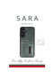 Samsung Galaxy A06 Case Sara Leather Case with Business Card - Tan - 2