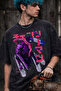 Chawsanman Denji̇ Anime Printed Unisex Black Tshirt