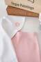 Kolu Pink Flowered Ruffled White T-Shirt and Pink Wide-Let Tights 100% Cotton Girls' Set - 3