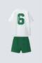 100% Cotton Slogan T-Shirt and Green Shorts Boys' Set - 2