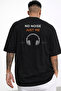 Unisex No Noise Just Me Headphone Printed Oversize T-Shirt 100% Cotton Minimal