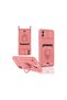 Samsung Galaxy A06 Case Zuma Silicone with Business Card and Ring - Pink
