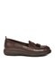 Brown Genuine Leather Women's Casual Shoes - 2