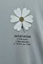 Floral Embroidered Crew Neck Combed Cotton Tunic - Gray - 6