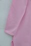 Floral Embroidered Crew Neck Combed Cotton Tunic - Pink - 6