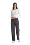 Anthracite High Waist Lycra Straight Cut Women's Palazzo Trousers with Pockets - 5