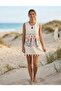 Beach Dress - Stone Printed Luxury Bambo Peshtemal Tunic (Available in Sizes from M-Xl)