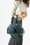 Washable S.Leather Women's Shoulder Bag Vegan Leather Multi-Pocket Crossbody Faux Leather Handbag 32*25 cm