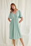 Clothing Lace Front Buttoned Maternity Viscose Nightgown - 7