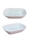 Set of 6 Melamine Kayık Plates - 14X10X3Cm Appetizer Breakfast Plates - Break Resistant - White - 2