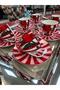 Narlı Porselen 6-Person Porcelain Cup Set Tkebt Red - 3