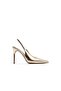 Daniellaa Womens Gold Sandals