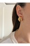 Triple Spiral Basic Gold Women's Earrings - 2