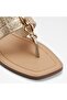 Madaline Womens Gold Sandals - 5