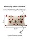 Decorative Daisy Flower Patterned Punch Embroidered Tassel Decorated Hidden Zipper Throw Pillow Cover 35X55Cm - 2