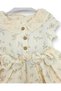 Girl's Summer Floral Bow Detailed Muslin Soft Holiday Dress 2-3-4-5-6 Years Old - 7