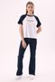 Crep Women's Angel Numbers 78 Printed Raglan Sleeve Crew Neck T-Shirt – Oversize Fit 100% Cotton Ecru - 4