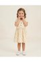 Girl's Summer Floral Bow Detailed Muslin Soft Holiday Dress 2-3-4-5-6 Years Old - 3