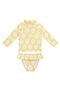 Uv Protection Long Sleeve Baby Girl & Kids 2 Piece Swimsuit Set