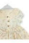 Girl's Summer Floral Bow Detailed Muslin Soft Holiday Dress 2-3-4-5-6 Years Old - 4