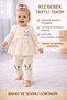 23504-26 Baby Girl Rabbit Printed Polka Dot Tights Long Sleeve Casual Comfortable 2-Piece Set - 2
