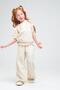 Nov7 1010 Tensel Girls' Linen T-Shirt and Pants Set - 2