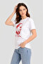 Women's White Ataturk Printed T-Shirt Short Sleeve Crew Neck Basic T-Shirt - 3