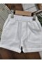 Muslin Fabric Hat and Buttoned Shorts Summer Baby Boy Set - 2