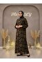 فستان طويل عصري مزين بأزرار وتصميم مريح للحجاب - 5